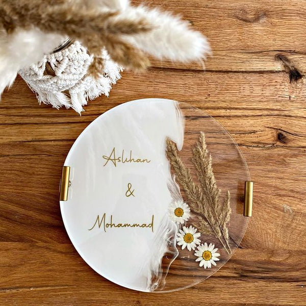 GFT-890-Simple Yet Elegant Resin Couple Tray