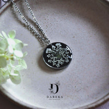 PND-588-Resin Black-Pendant with Golden chain and bezel